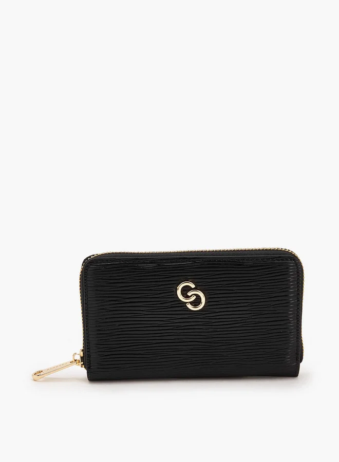 سيليست Textured Zip Around Wallet